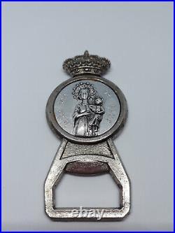 Antique Rare Religious Medal Opener Ntra. Sra. De Lucc Old Spanish Collectible