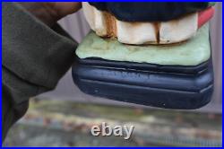 Antique Rare statue of Saint Dominic Religious chalk