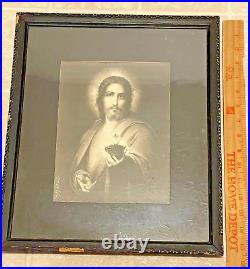 Antique ReligiouS Print Catholic Christ by JACQUES-EMIL LAFON