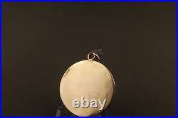 Antique Religious 10K Gold Medal Virgin Mary & Child Jesus Pendant 20th Century
