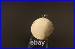 Antique Religious 10K Gold Medal Virgin Mary & Child Jesus Pendant 20th Century