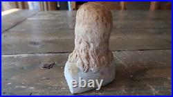 Antique Religious Artifact JESUS CHRIST Bust Sculpture 3.5