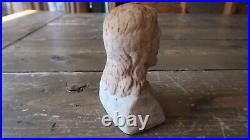 Antique Religious Artifact JESUS CHRIST Bust Sculpture 3.5