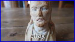 Antique Religious Artifact JESUS CHRIST Bust Sculpture 3.5