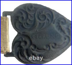 Antique Religious Bible 8 Bookmark With 3 Ribbons And 4 Silver Charms