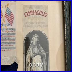 Antique Religious Bible Bookmarks Lot 8 Framed? 1798-1913 Embroidered 1 Paris