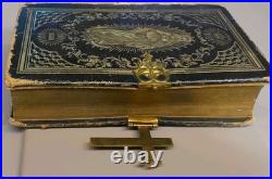 Antique Religious Book 1857 Alter Society Immaculate Conception Blessed Mary