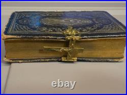 Antique Religious Book 1857 Alter Society Immaculate Conception Blessed Mary