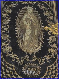 Antique Religious Book 1857 Alter Society Immaculate Conception Blessed Mary