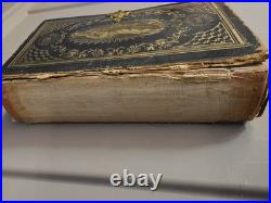 Antique Religious Book 1857 Alter Society Immaculate Conception Blessed Mary