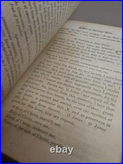 Antique Religious Book 1857 Alter Society Immaculate Conception Blessed Mary