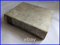 Antique Religious Book Thesaurus Sacrorum Rituum Bartholomeo Gavanto 1734