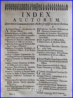 Antique Religious Book Thesaurus Sacrorum Rituum Bartholomeo Gavanto 1734