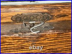 Antique Religious Carved Oak Shadow Box