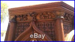 Antique Religious Cathedral Interior Church Gothic Pulpit 19th Century MakeOFFER