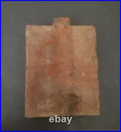 Antique Religious Church Architectural Salvage Wood Cross Heart Christ Carved-S