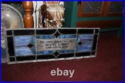 Antique Religious Church Stained Glass Window Henry White Architectural Window