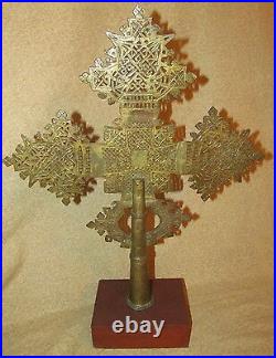 Antique Religious Cross Christian Bronze