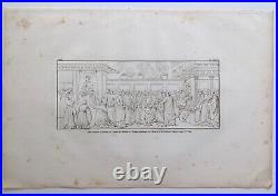 Antique Religious Engraving Masaccio Carmine Church Florence