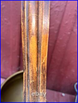 Antique Religious Heavy Wooden WALL Brass SPITTOON Italy Made Plant Garden 28x15 Antique Religious Heavy Wooden WALL Brass SPITTOON Italy Made Plant Garden 28x15