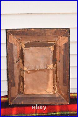 Antique Religious Home Altar of the Holy Family Confraternity Ornate Wood Frame