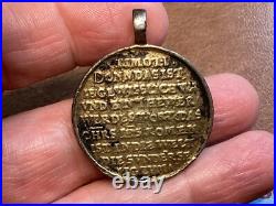 Antique Religious Medal 1550-1750 Jesus Christ Ego Sum Lux. Veritas