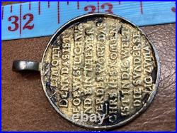 Antique Religious Medal 1550-1750 Jesus Christ Ego Sum Lux. Veritas