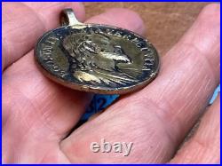 Antique Religious Medal 1550-1750 Jesus Christ Ego Sum Lux. Veritas