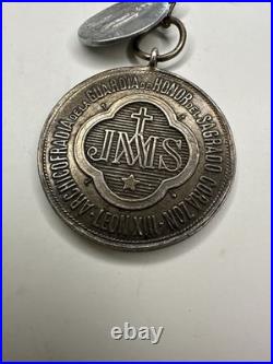 Antique Religious Medallion/Rosary Anchicofradia de La Guardia Pope XIII 1878 Antique Religious Medallion/Rosary Anchicofradia de La Guardia Pope XIII 1878