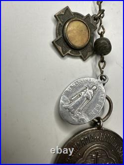 Antique Religious Medallion/Rosary Anchicofradia de La Guardia Pope XIII 1878 Antique Religious Medallion/Rosary Anchicofradia de La Guardia Pope XIII 1878