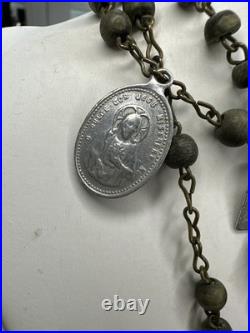 Antique Religious Medallion/Rosary Anchicofradia de La Guardia Pope XIII 1878 Antique Religious Medallion/Rosary Anchicofradia de La Guardia Pope XIII 1878