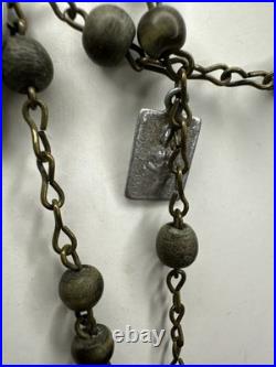 Antique Religious Medallion/Rosary Anchicofradia de La Guardia Pope XIII 1878 Antique Religious Medallion/Rosary Anchicofradia de La Guardia Pope XIII 1878