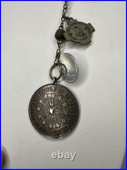 Antique Religious Medallion/Rosary Anchicofradia de La Guardia Pope XIII 1878 Antique Religious Medallion/Rosary Anchicofradia de La Guardia Pope XIII 1878
