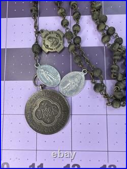 Antique Religious Medallion/Rosary Anchicofradia de La Guardia Pope XIII 1878 Antique Religious Medallion/Rosary Anchicofradia de La Guardia Pope XIII 1878