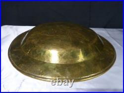 Antique Religious Plate Offerings Brass 18th Century 1761 Jesus Virgin Mary