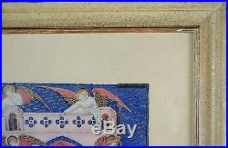 Antique Religious Print, Framed Wall Art, Collectible Antique Lithograph
