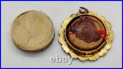 Antique Religious Reliquary Theca, Relic, Wax Sealed, Pope Pius, B. Pius Pp. X