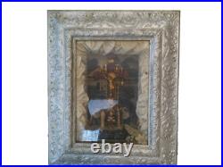 Antique Religious Shadow Box/ Frame L@@K! Thy Kingdom Come