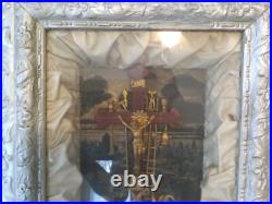 Antique Religious Shadow Box/ Frame L@@K! Thy Kingdom Come