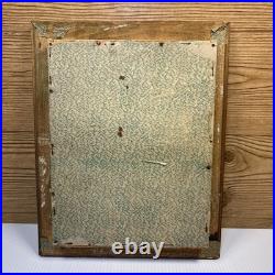 Antique Religious Tricenium 3 Way Picture Frame Jesus And Mother Mary shadow box