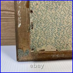 Antique Religious Tricenium 3 Way Picture Frame Jesus And Mother Mary shadow box