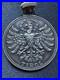 Antique-Religious-Tyrol-ST-CHRISTOPHER-Medal-Crowned-Eagle-on-one-side-1-5-01-cc