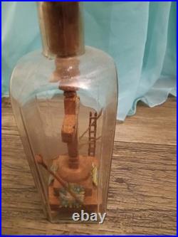 Antique Religious Valentine Diorama Bottle Folk Art Monastery Christ 1800s-1900s