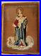 Antique-Religious-Virgin-Mary-Jesus-Needlepoint-25-19framed-Picture-Art-01-no