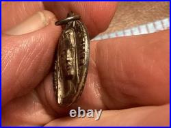 Antique Religious medal Virgin of Revelation  seer tried killin Pius XII
