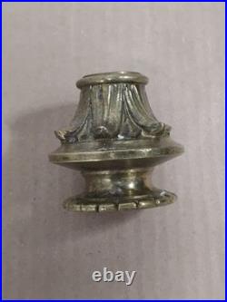 Antique Religous Gold Brass Gothic Church Altar Candlestick Holder USED
