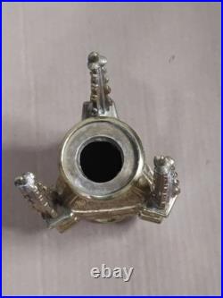 Antique Religous Gold Brass Gothic Church Altar Candlestick Holder USED Antique Religous Gold Brass Gothic Church Altar Candlestick Holder USED