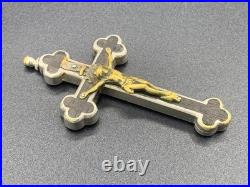 Antique? Reliquary 10 Saints Relics Religious Pectoral Crucifix Cross Pendant