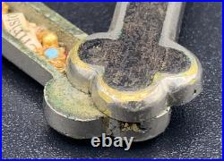 Antique? Reliquary 10 Saints Relics Religious Pectoral Crucifix Cross Pendant