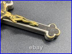 Antique? Reliquary 10 Saints Relics Religious Pectoral Crucifix Cross Pendant
